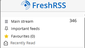 Recently Read sidebar link