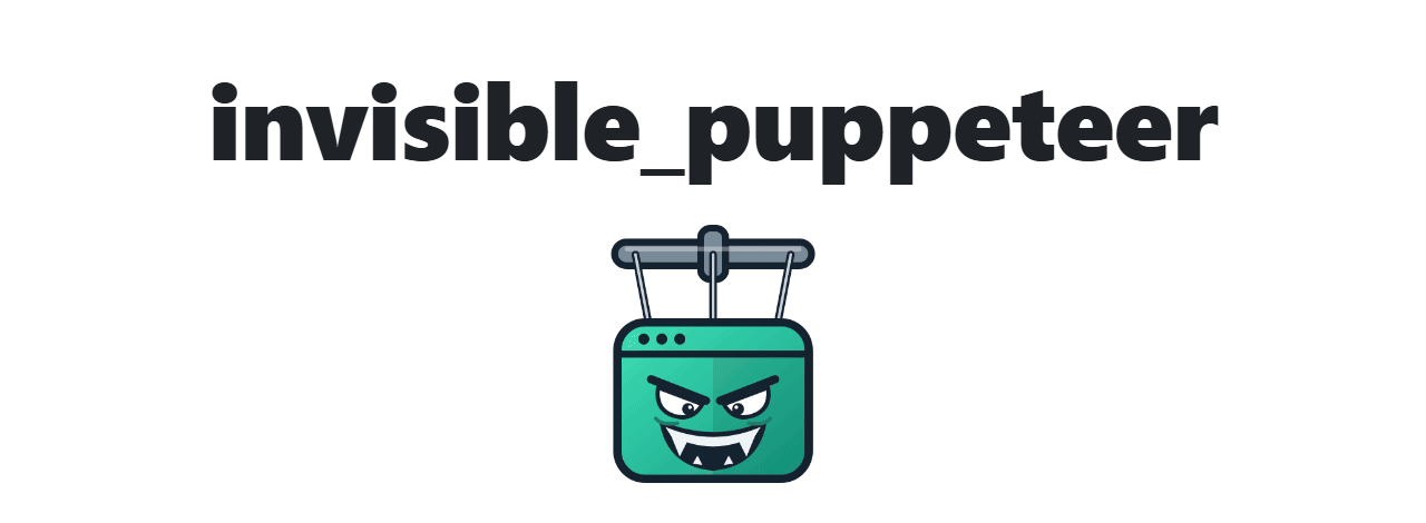 invisible_puppeteer, Puppeteer's API in Python on an anti-detect Firefox. An animation: the import that changes, the fingerprint set inside the engine, a mouse that moves like a hand, and the options for a reproducible run.