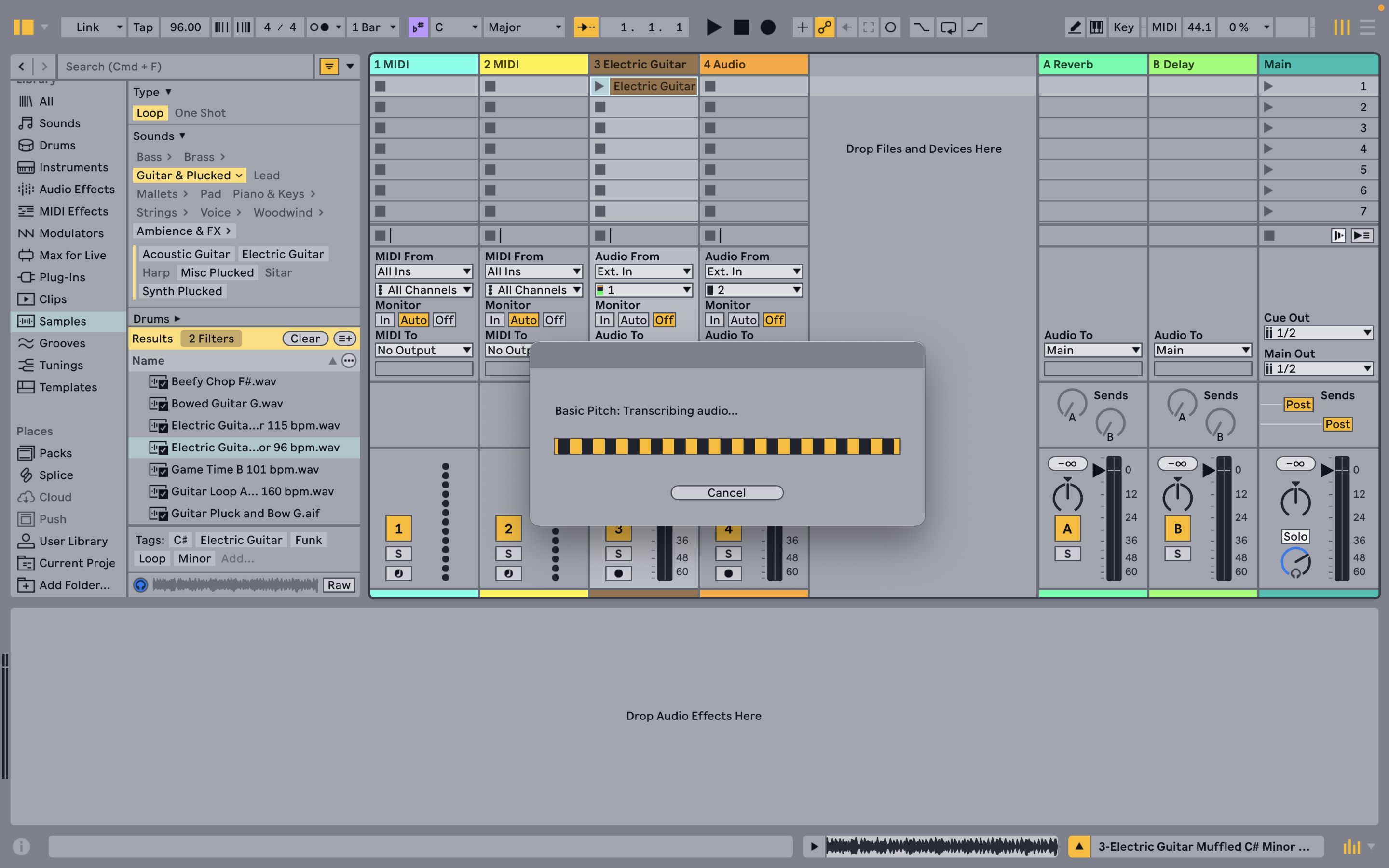Ableton Extension Basic Pitch