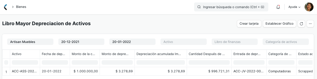 Asset Depreciation Ledger