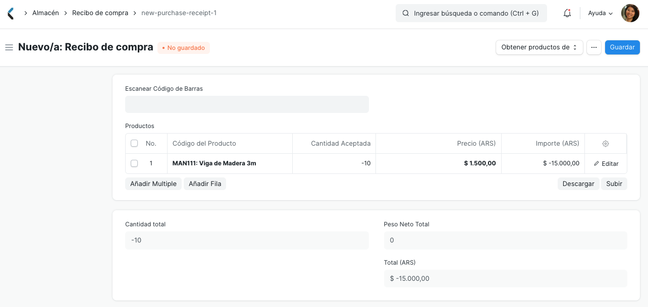 Return Against Purchase Receipt