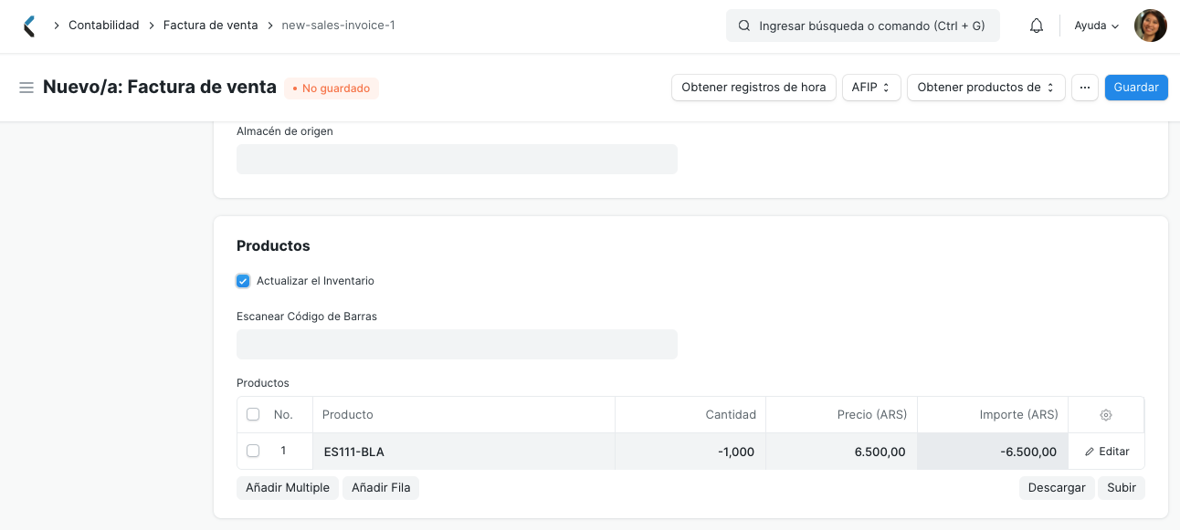 Return Against Sales Invoice