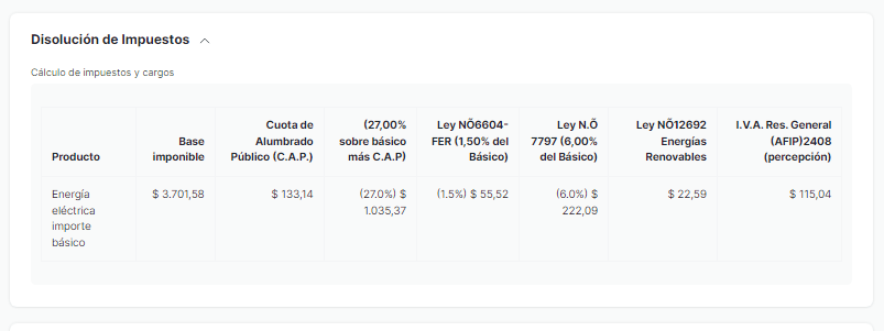 disolucion impuestos factura epe