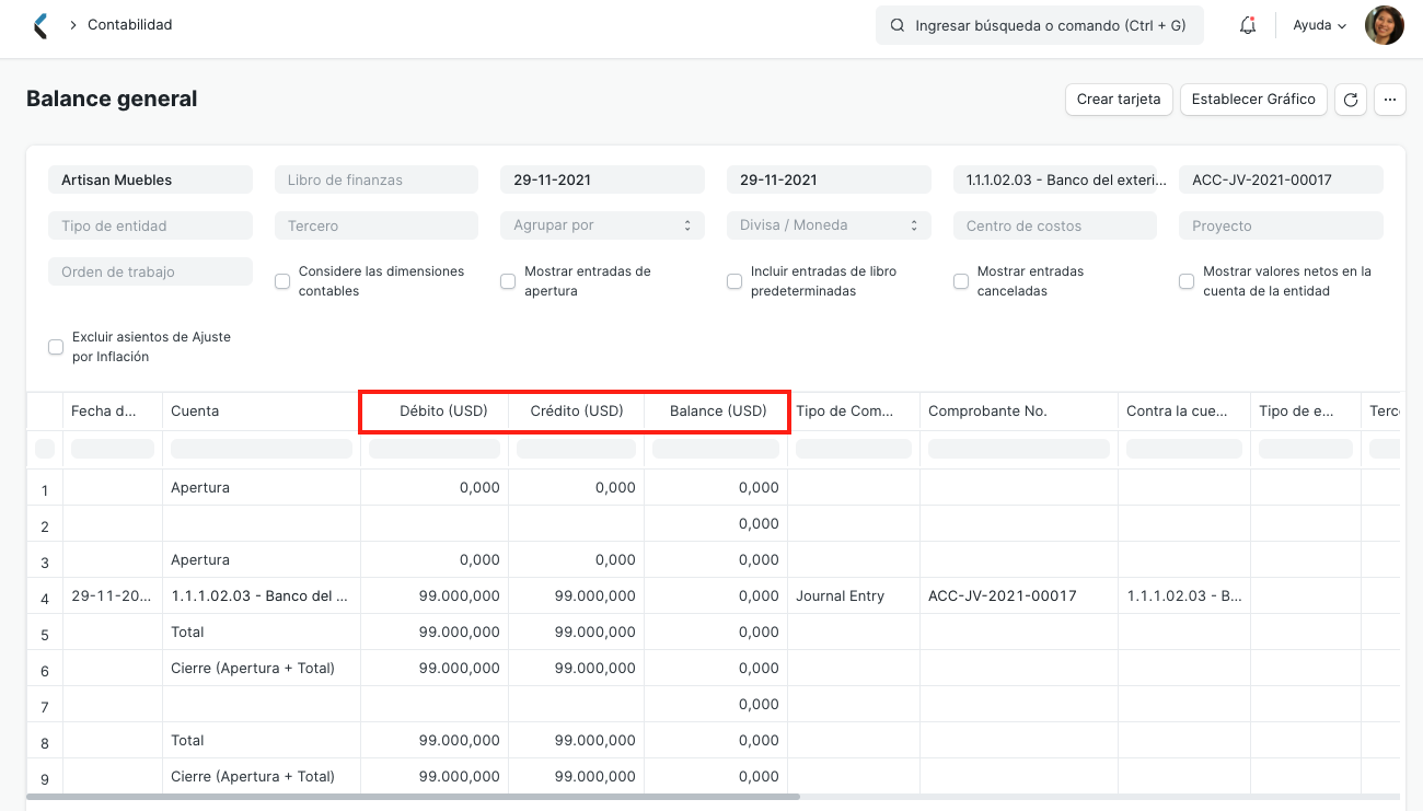 General Ledger Report