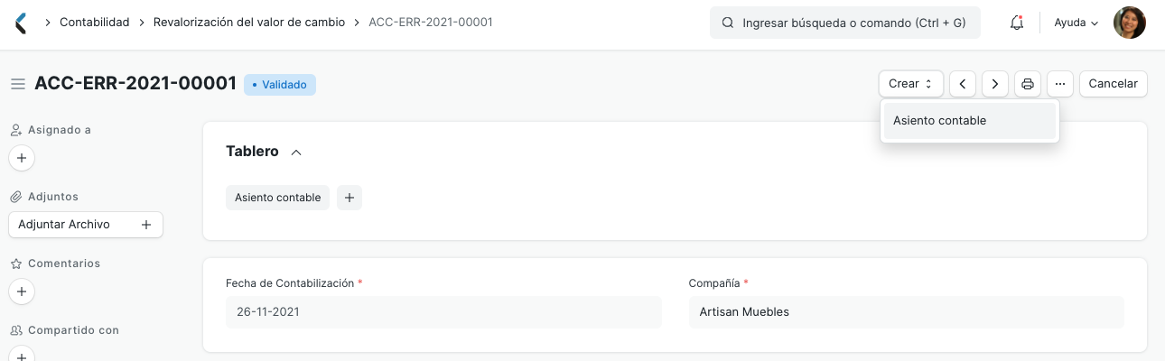 Exchange Rate Revaluation Submitting