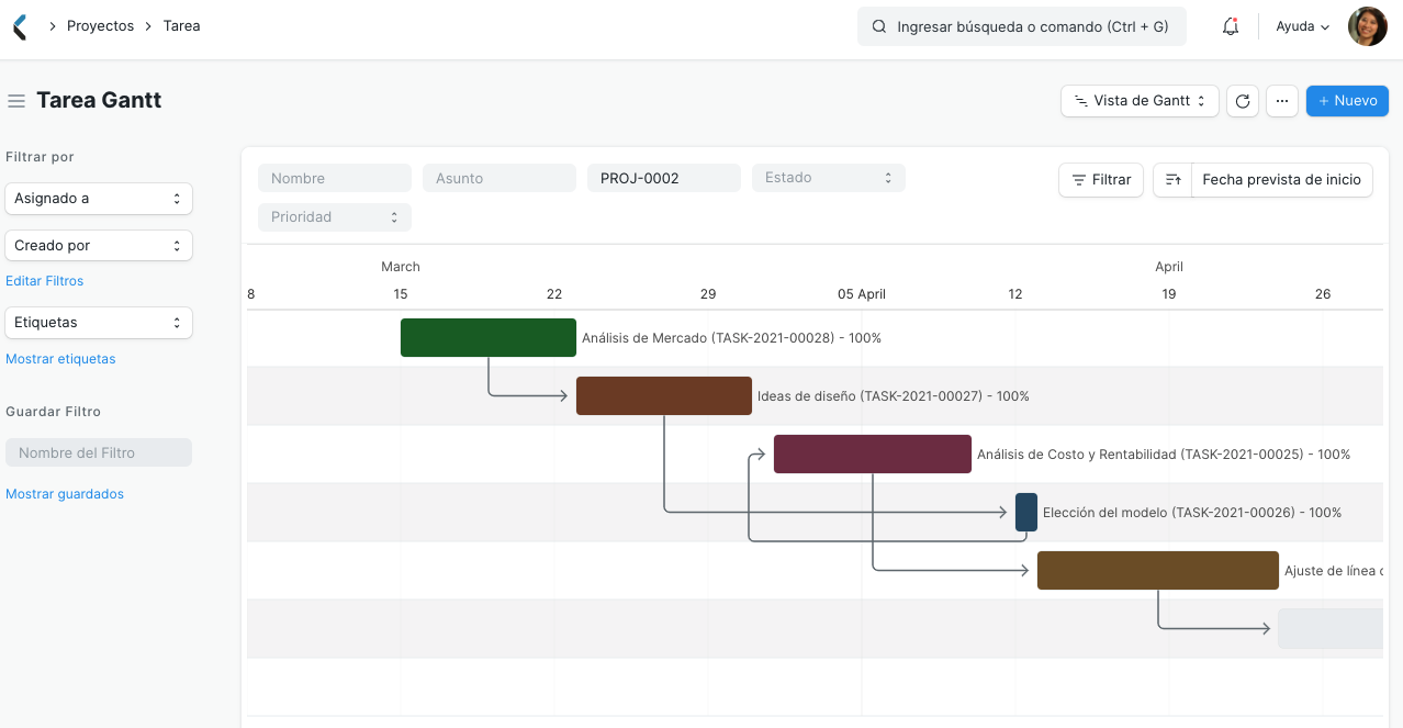 Task - Gantt View