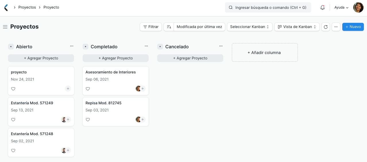 Task - Kanban View