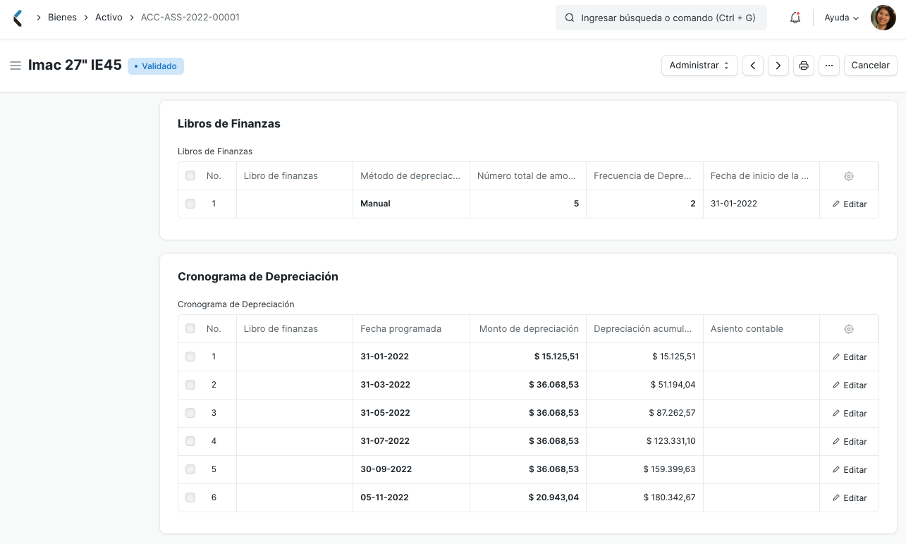Depreciation Schedule
