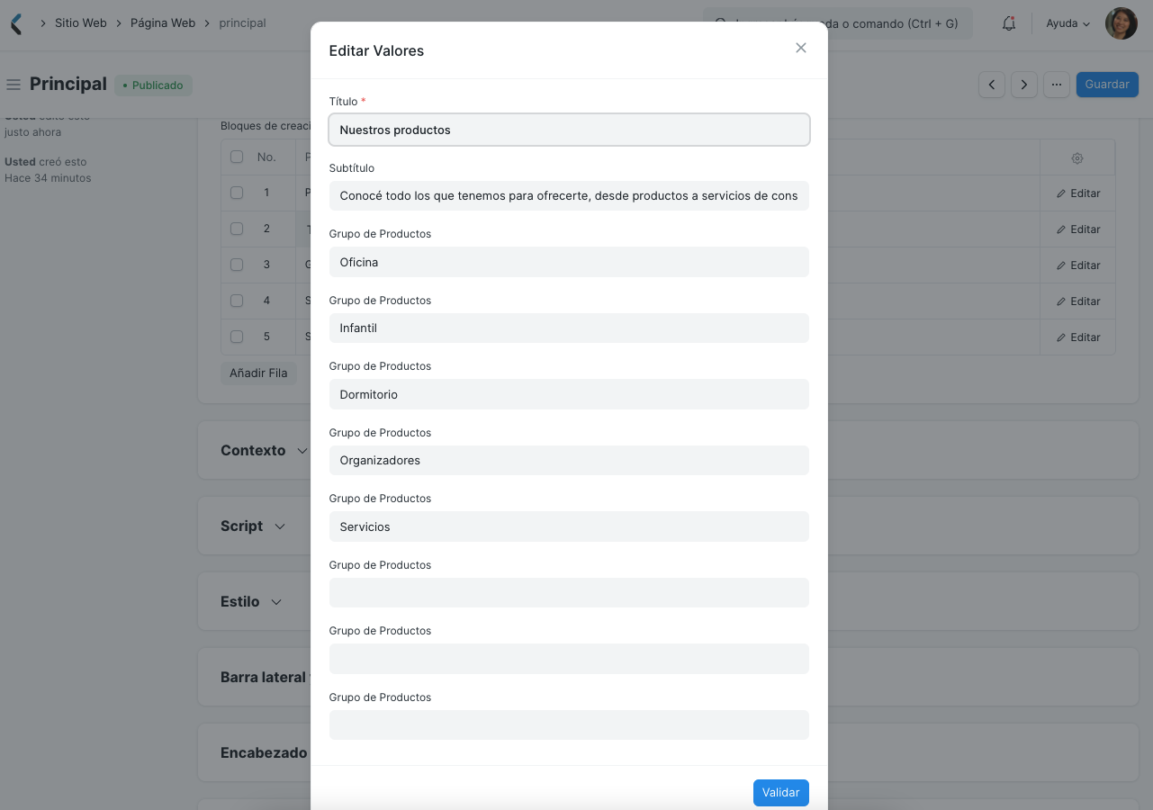 Store Product Category Cards Product Categories Configuration