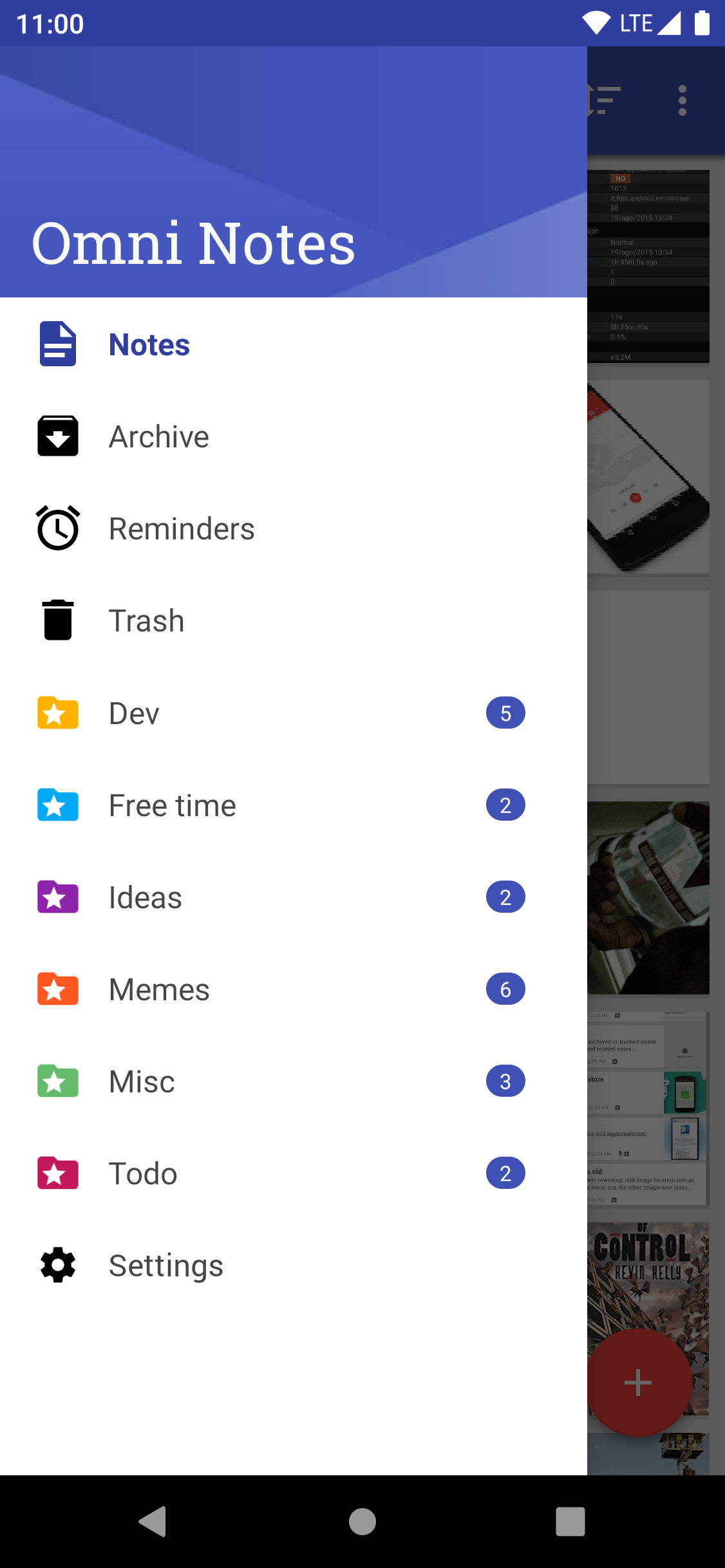 Screenshot 2 of Omni Notes — opens full size