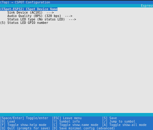idf-menuconfig