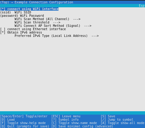 idf-menuconfig