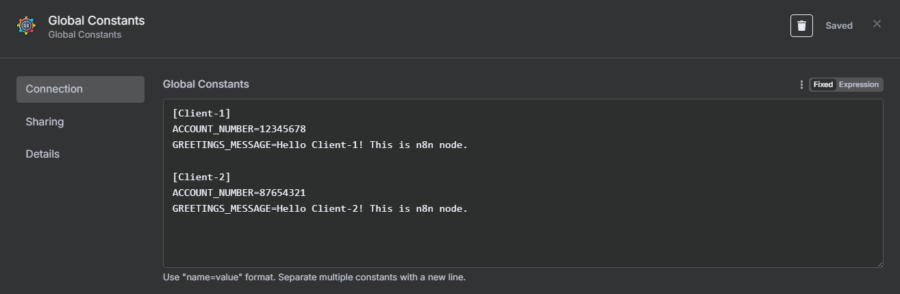 Define constants