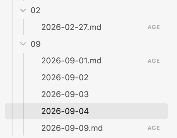 Encrypted files marked AGE in the Obsidian file explorer