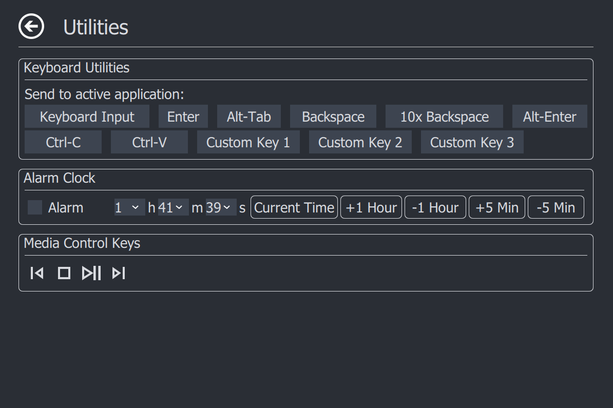 Utilities Page