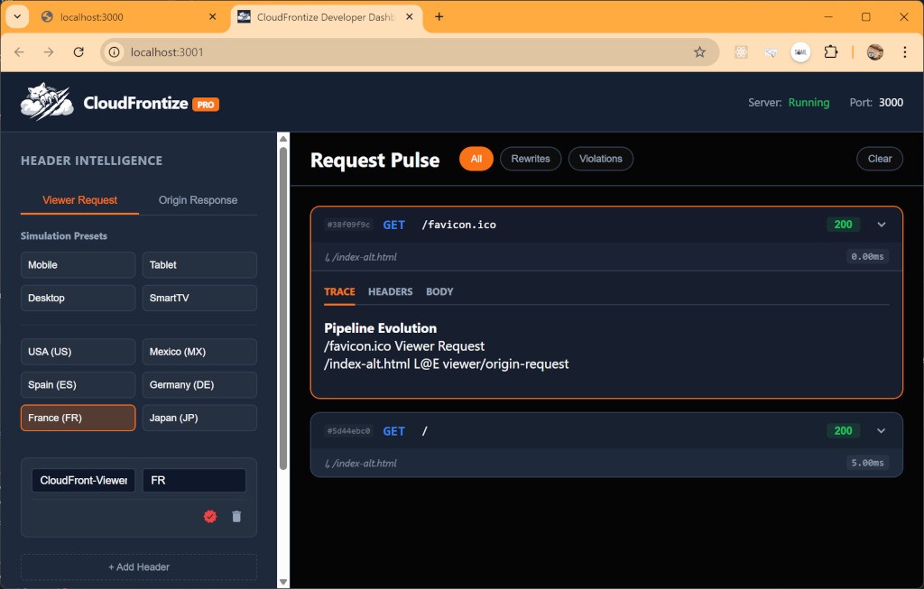 Cloudfrontize Web UI