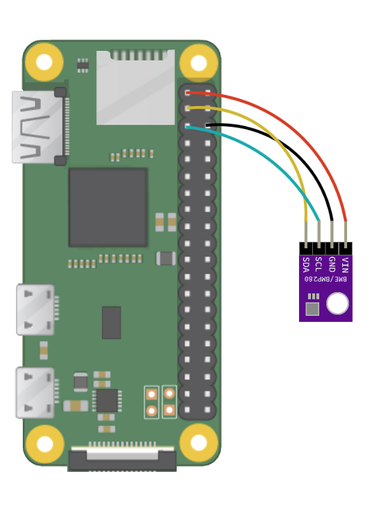 How to connect the sensor over i2c