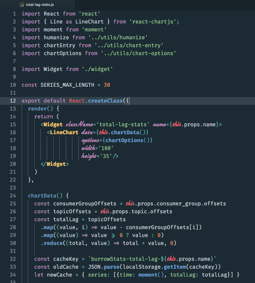 Screenshot of JSX