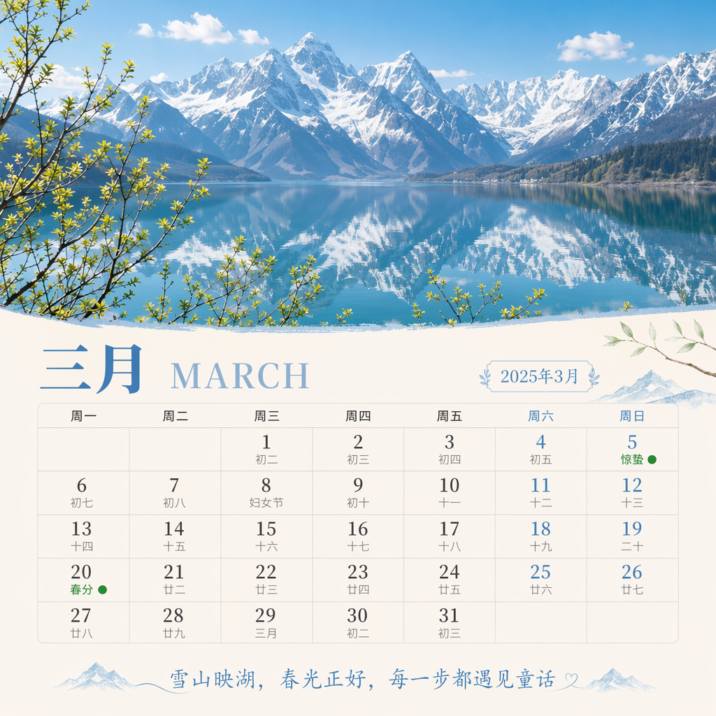 Aesthetic Monthly Market Calendar