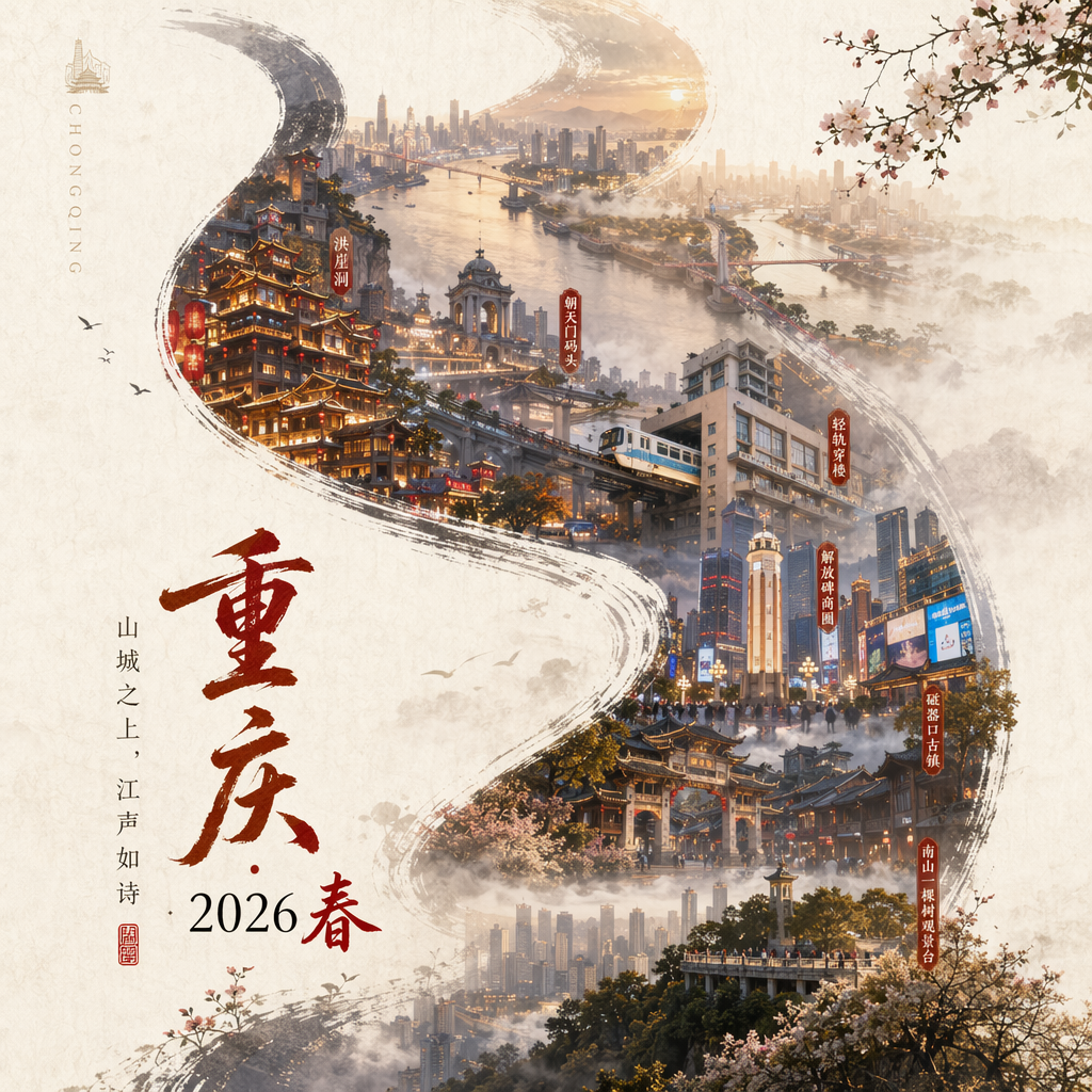 Chinese-Style City / District Poster