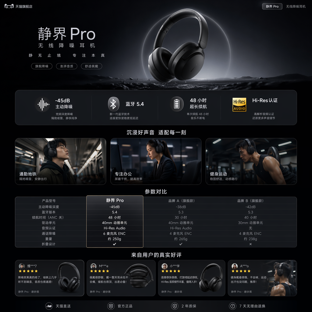 Listing Detail Page (Tech Aesthetic)