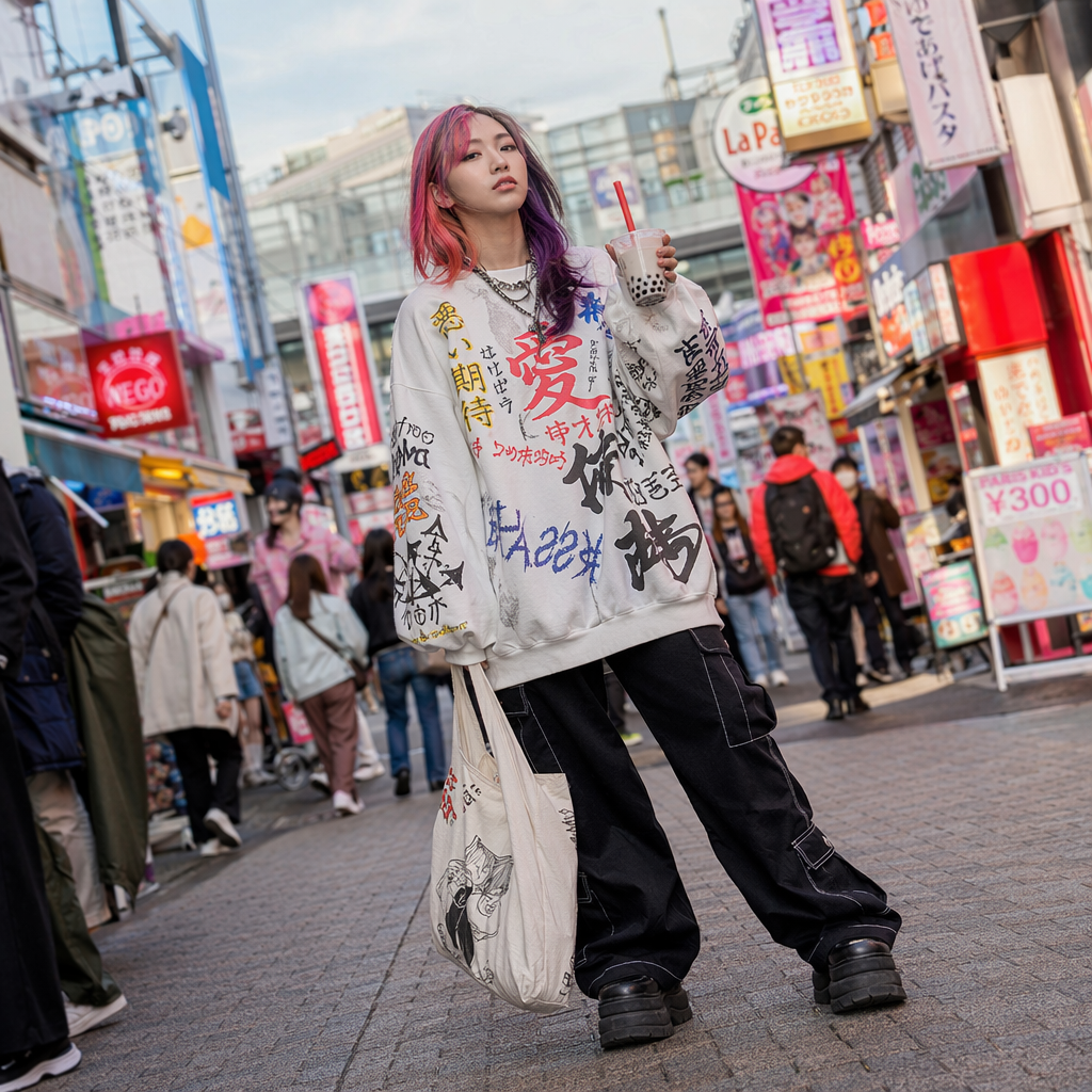 Street-Fashion Editorial Agent Shot