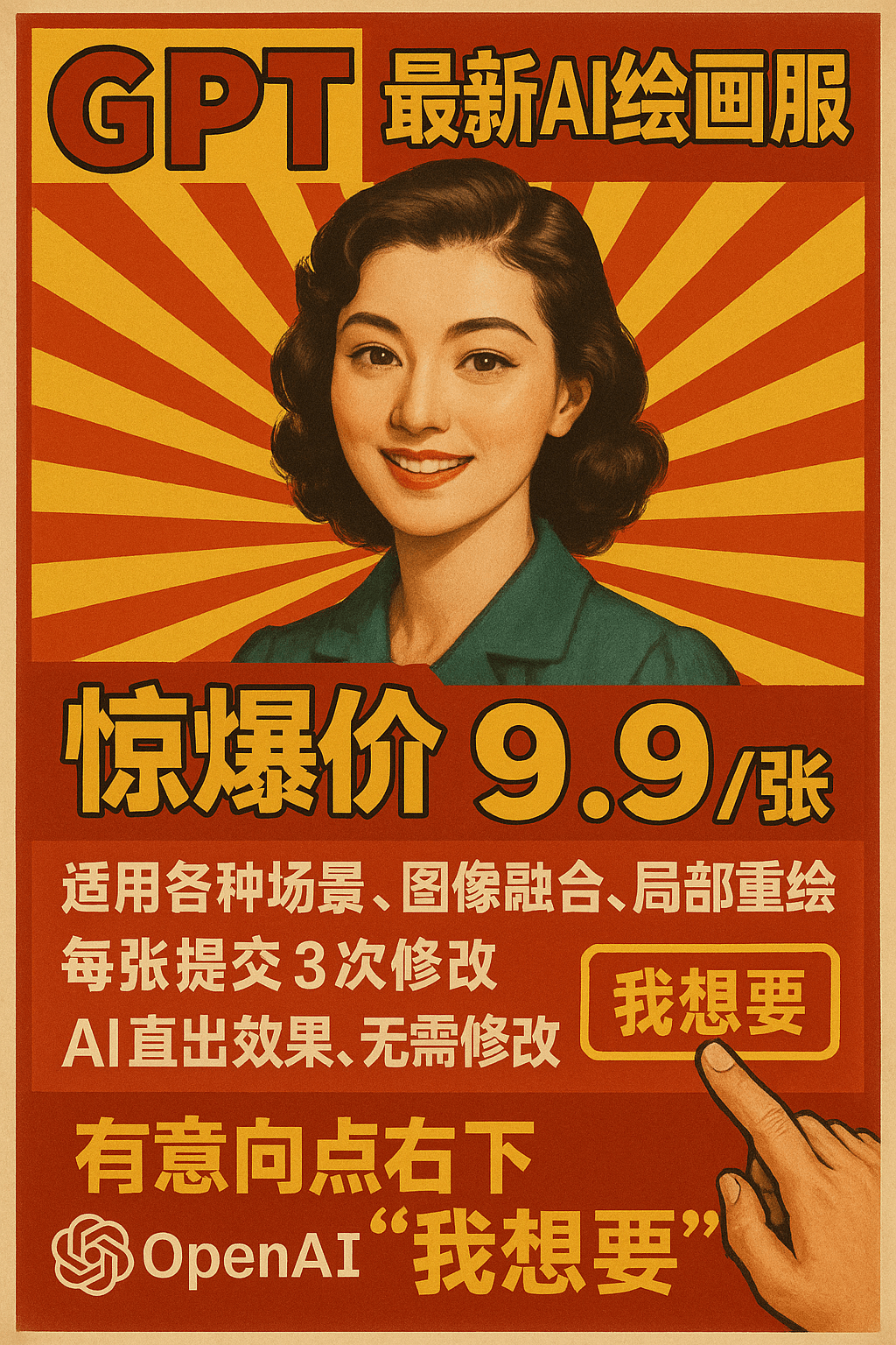 Retro Promo Poster — Open House
