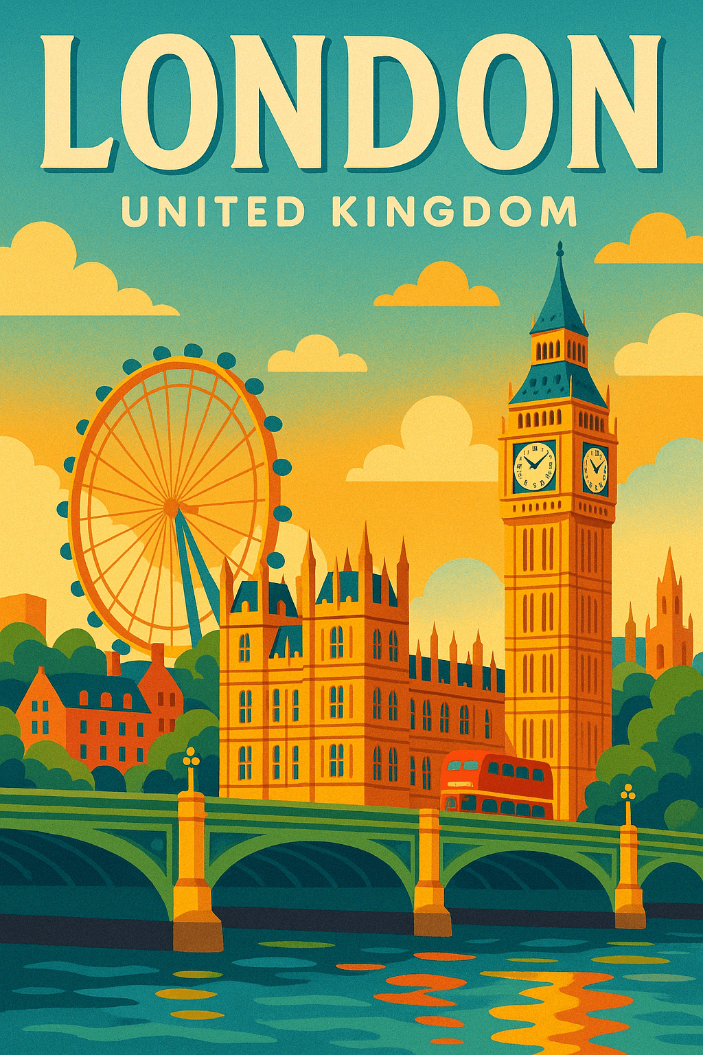 Vector Art Neighborhood Welcome Poster