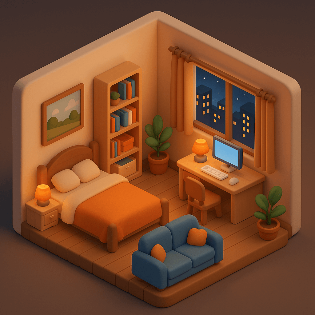 Stylized 3D Room Visualization