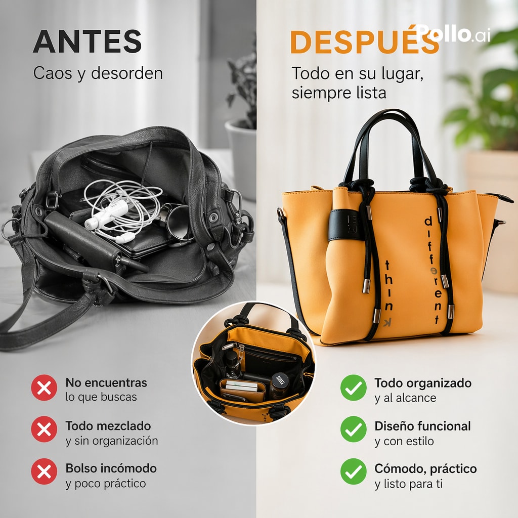 Before and After Handbag Ad