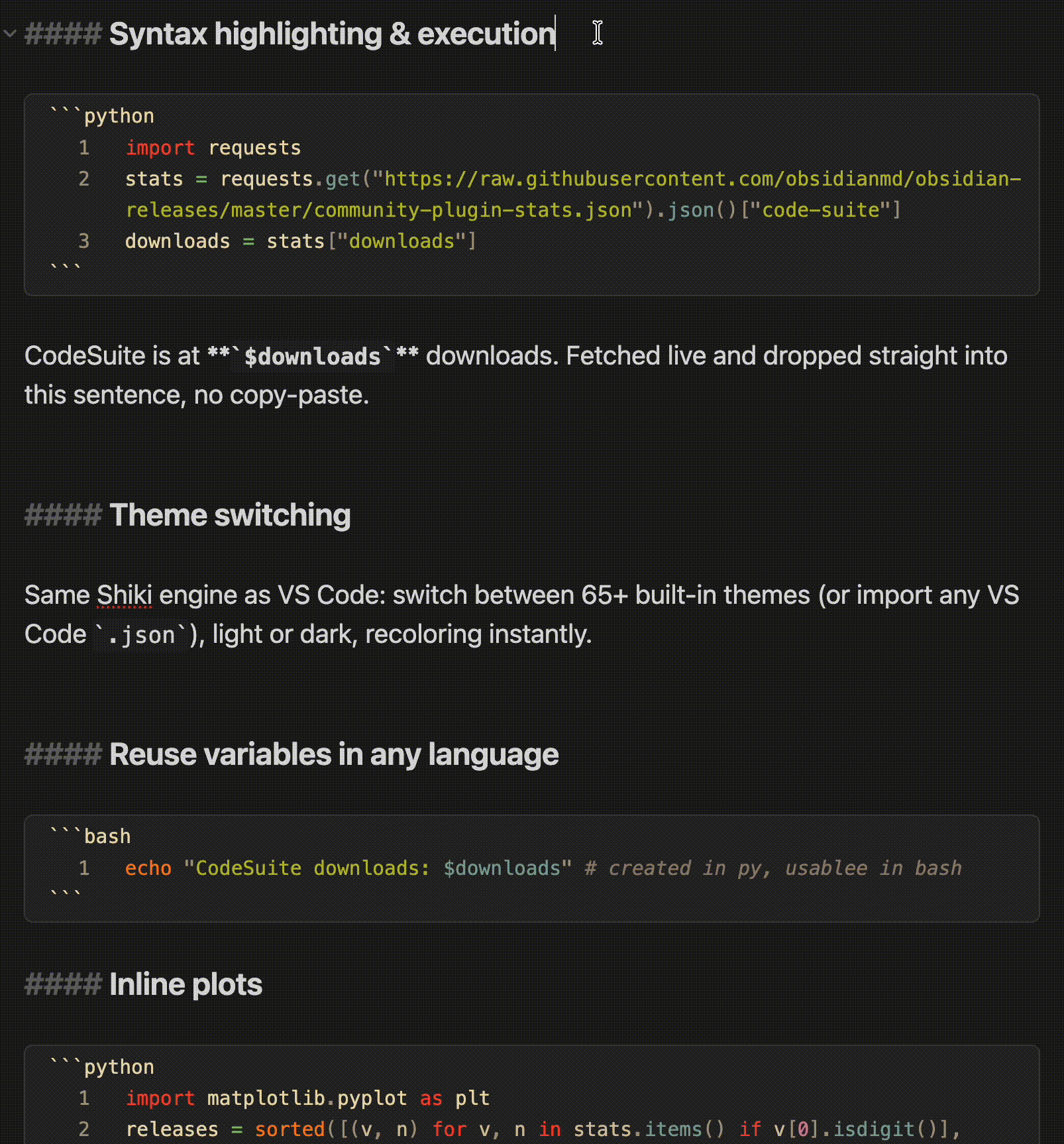 CodeSuite in action
