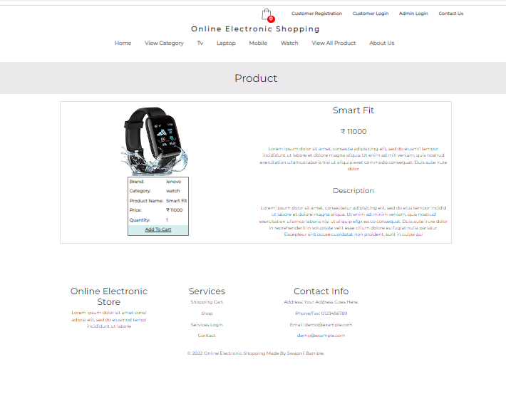 Product Page