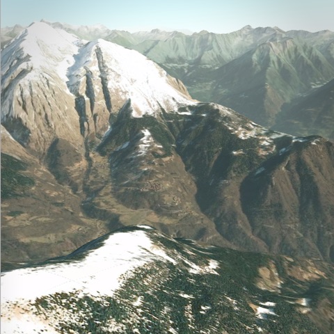 3D mountain screenshot