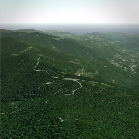 3D mountain screenshot