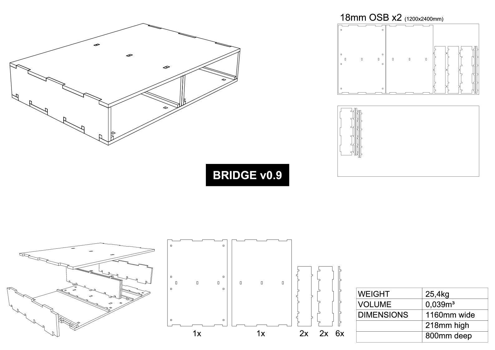 Bridge assembly drawing