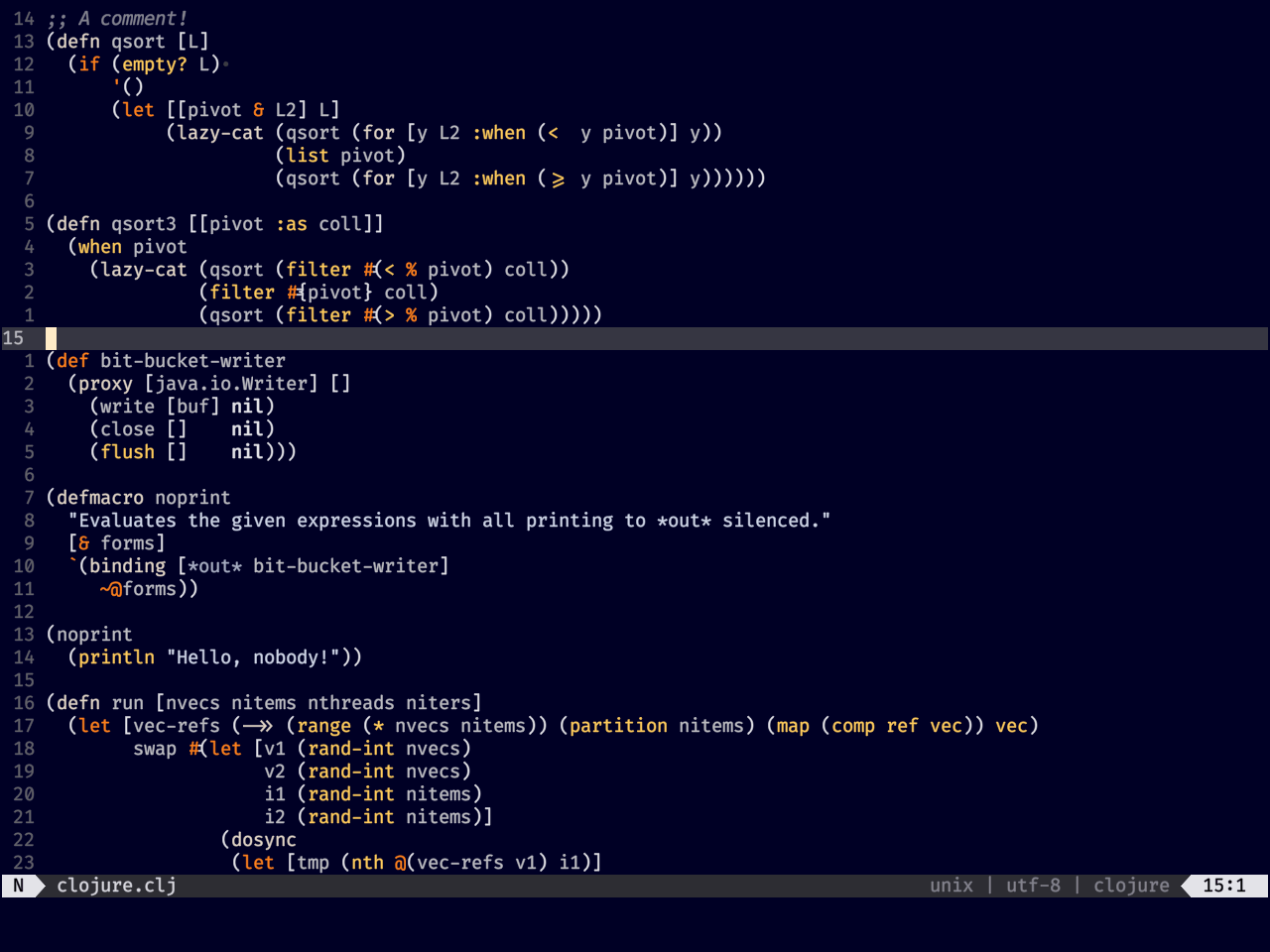 clojure snapshot