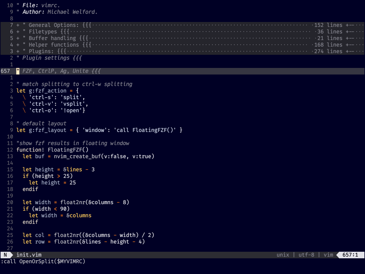 vim snapshot