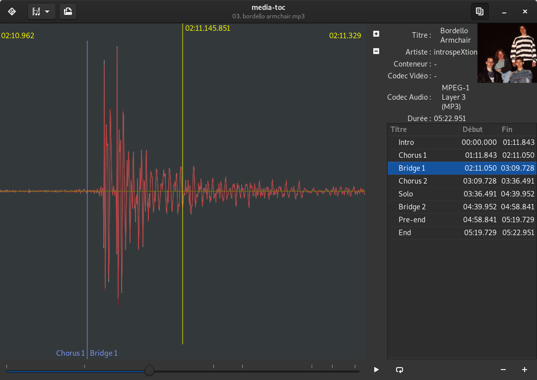 media-toc UI Audio