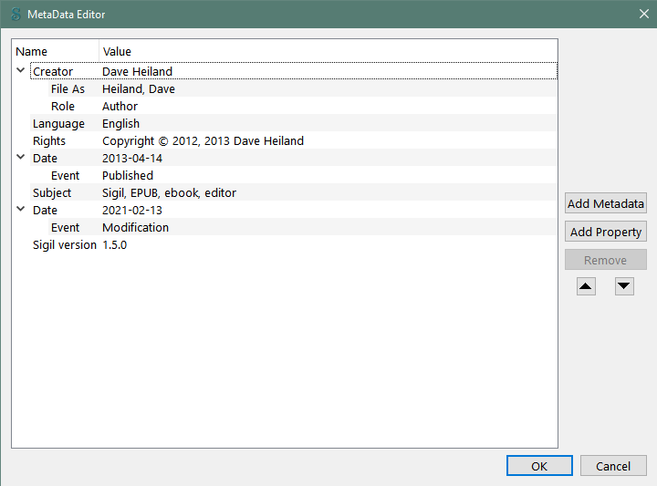 Edit Metadata