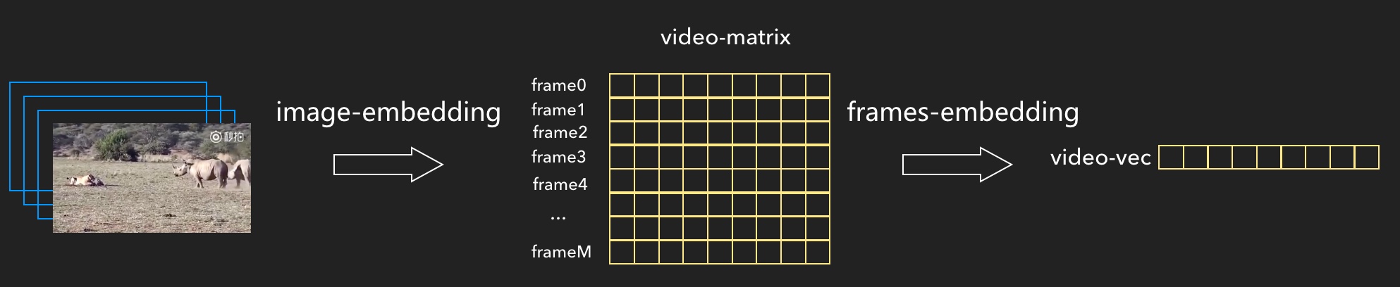 figure-1. The Processing of Video Embedding