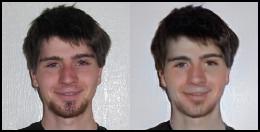 Goatee to non-goatee