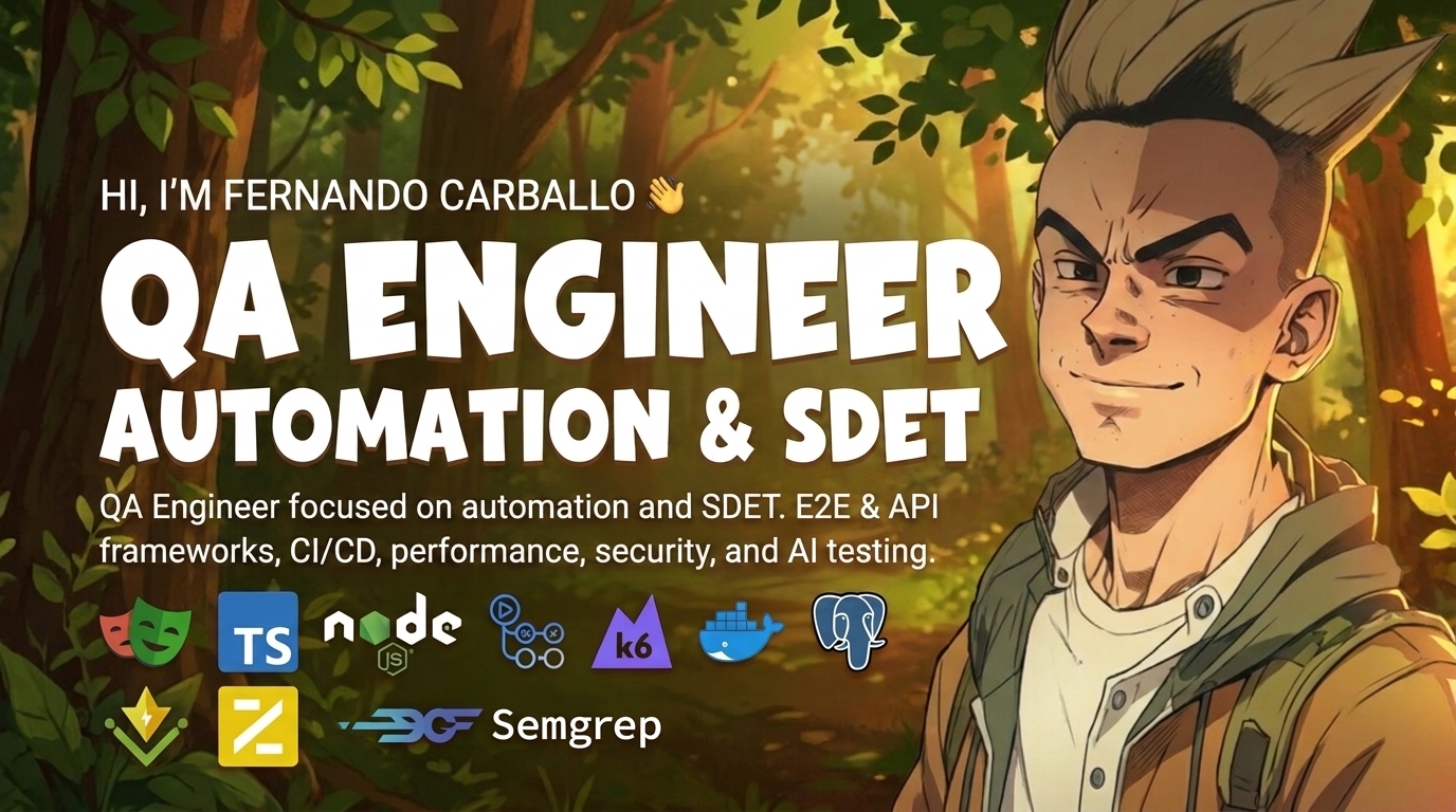 Fernando Carballo — QA Engineer · Automation & SDET