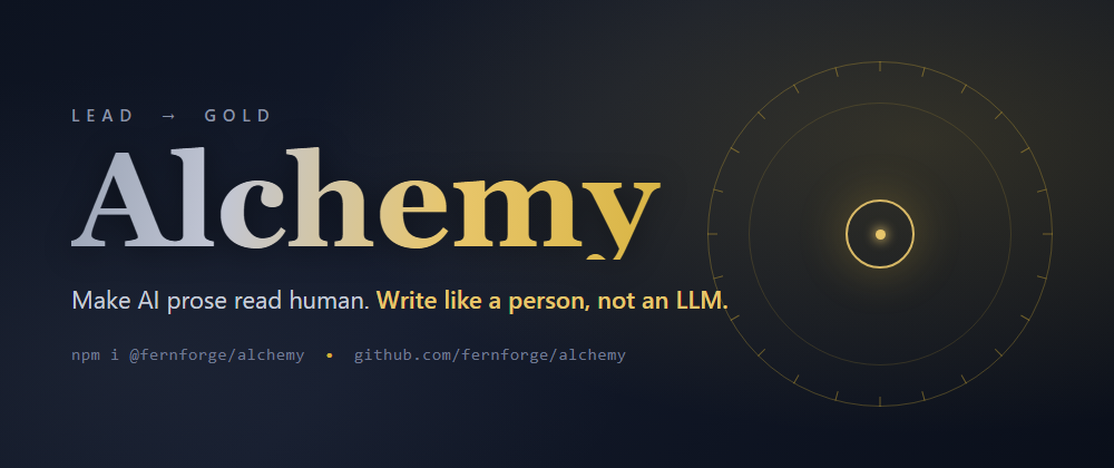 Alchemy — write like a human, not an LLM