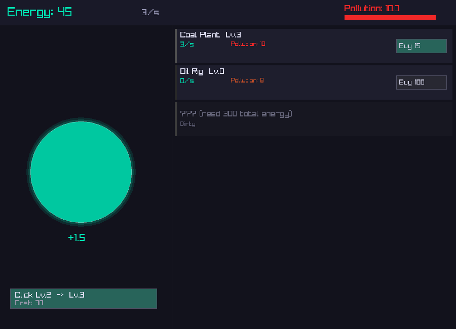 Energy Clicker screenshot