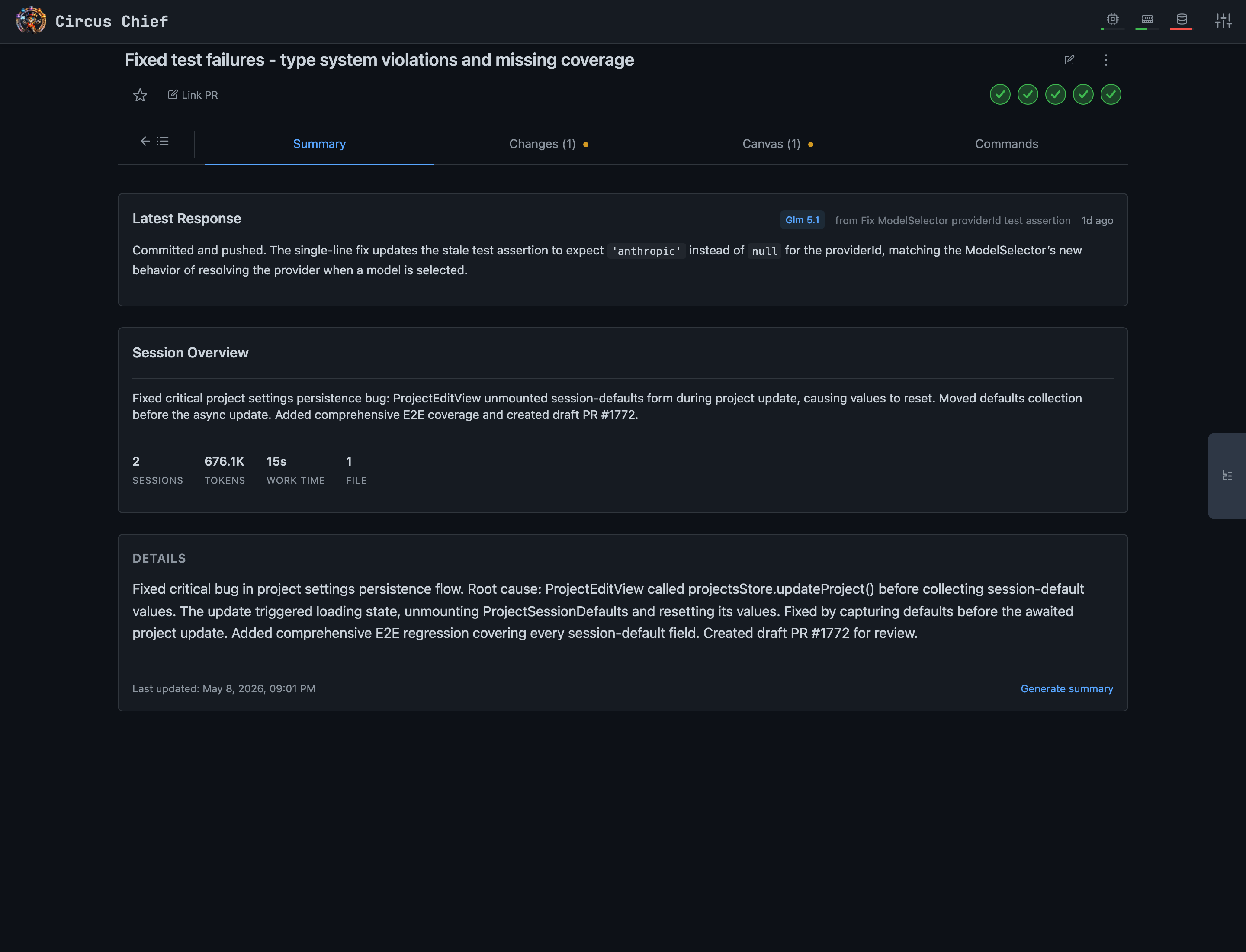 AI-generated summaries