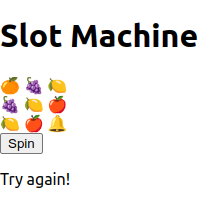 React Slots Machine Screenshot