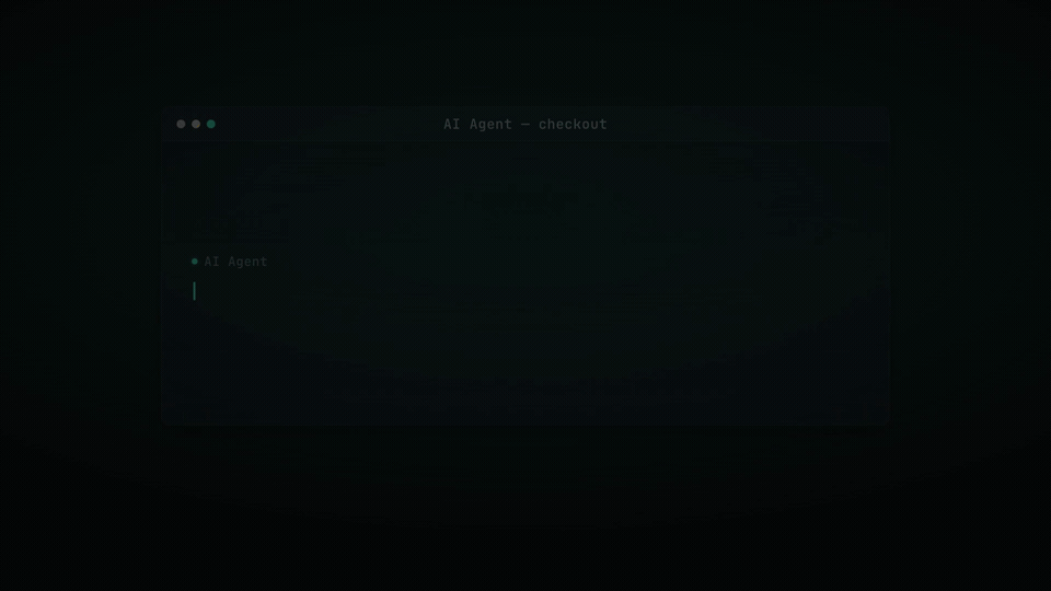 Canary Lab end-to-end: an AI agent scaffolds a Checkout test suite, checks requirement coverage (47%), authors more tests to reach 100%, runs the suite green (12/12), and exports a verified evaluation report