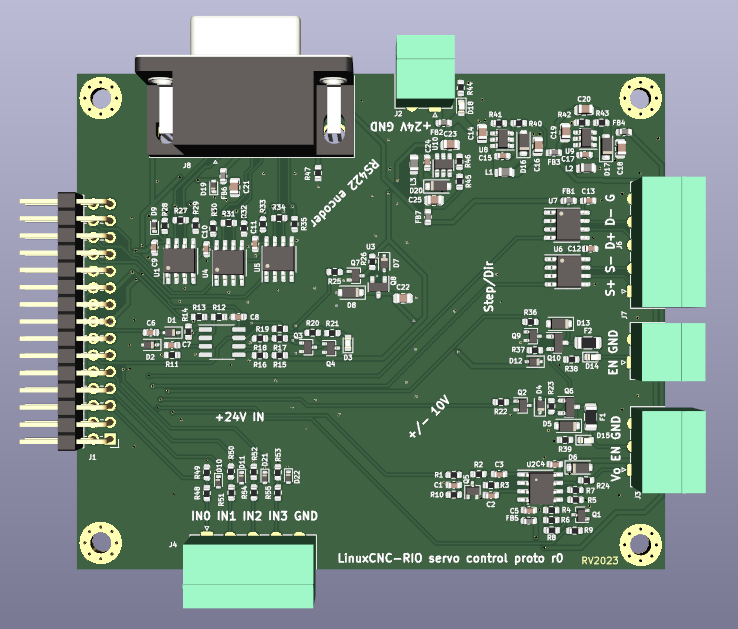 3d render of the pcb