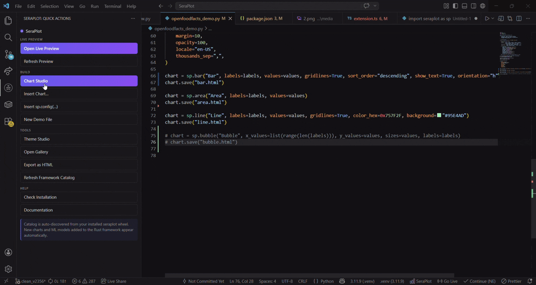 SeraPlot Live Preview