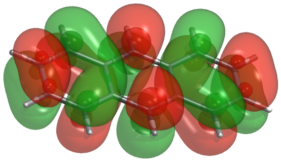 Example of orbital rendered with VMDCube.